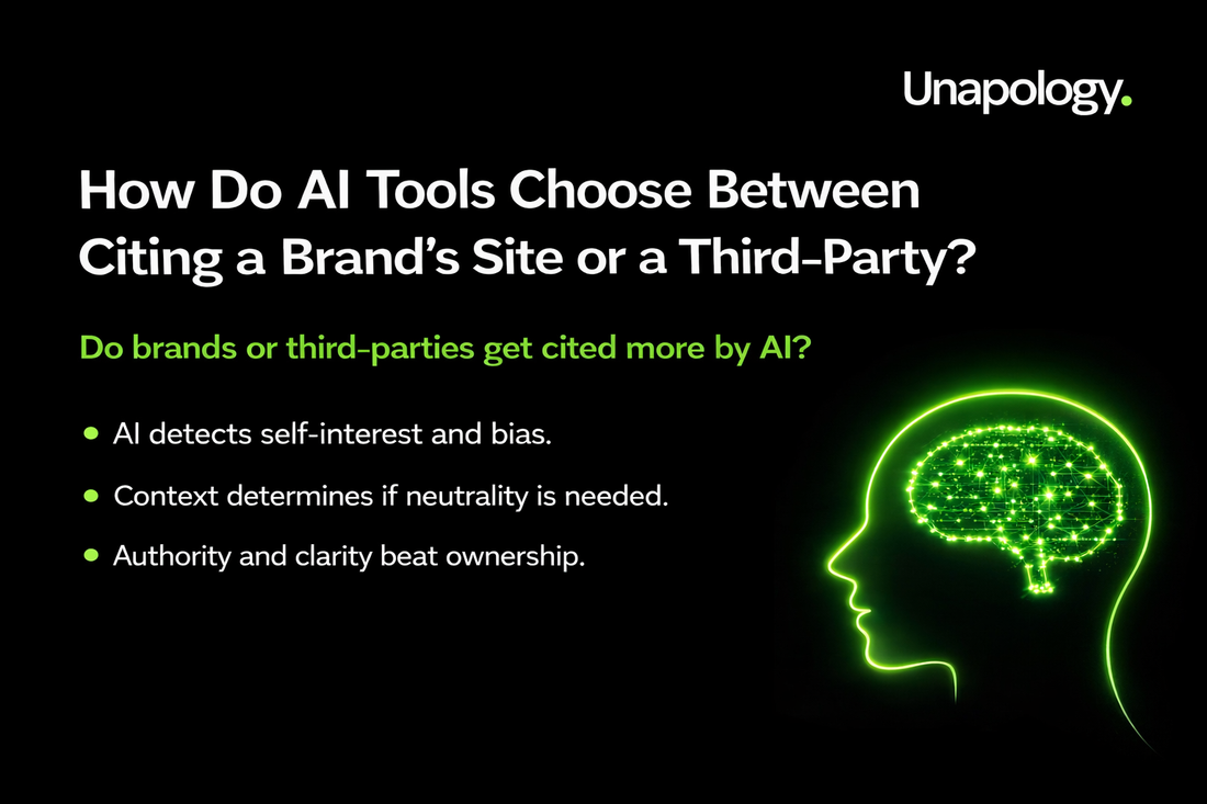 How Do AI Tools Choose Between Citing a Brand’s Site or a Third-Party?