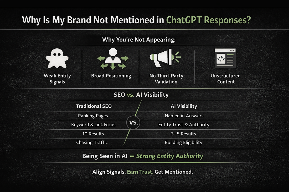 Why Is My Brand Never Mentioned in ChatGPT Responses When Customers Ask About Our Industry?